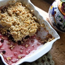 Pear Blueberry Crisp