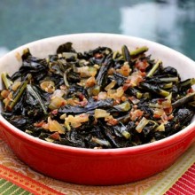 Braised Kale With Pancetta & Onion