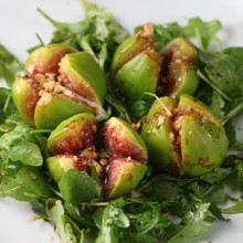 Grilled Gorgonzola Figs With Honey Balsamic Dressing