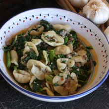 Orecchiette With Brocoli Rabe & Sausages