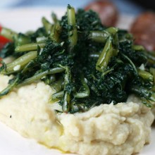 Fava Bean Puree With Sautéed Cicoria