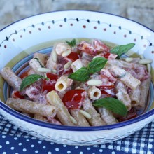 Pasta Crudaiola With Ricotta