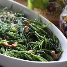 Agretti Sautéed With Pancetta
