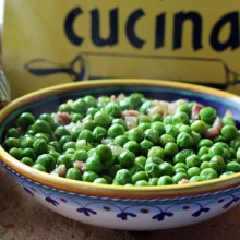 Spring Peas With Onions And Pancetta