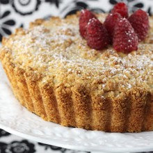 Almond Cake With Ricotta, Date & Chocolate Filling