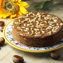 Castagnaccio ~ Tuscan Chestnut Cake