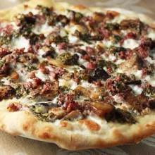 Porcini, Sausage, & Black Truffle Pizza