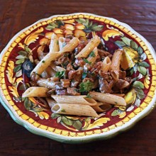 Penne Pasta With Porcini & Pancetta